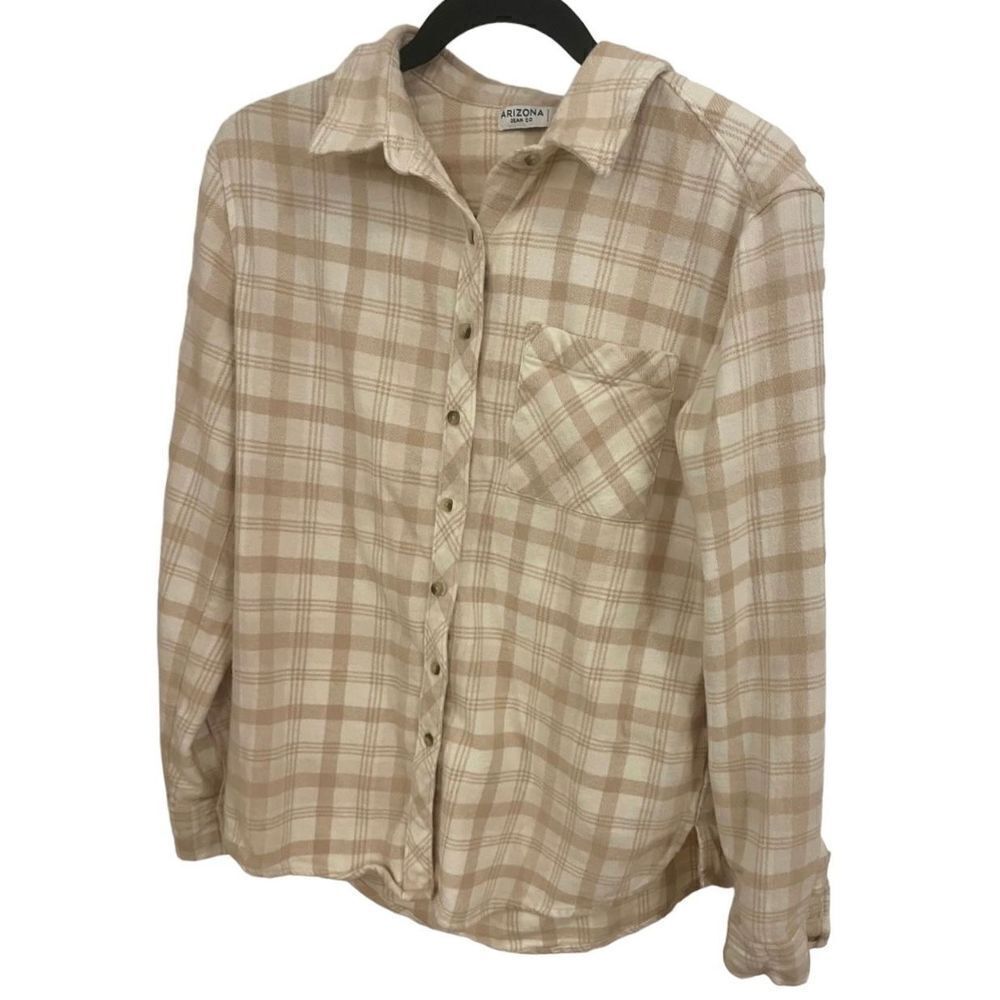Thick Plaid Button Down Sz Med